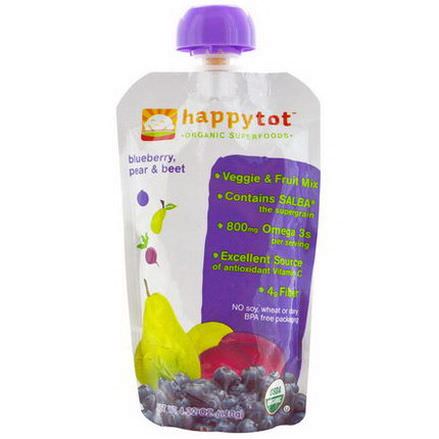 Nurture Inc. Happy Baby, Happytot, Organic Superfoods, Blueberry, Pear&Beet 120g