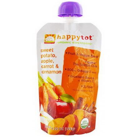 Nurture Inc. Happy Baby, Happytot, Organic Superfoods, Sweet Potato, Apple, Carrot&Cinnamon 120g