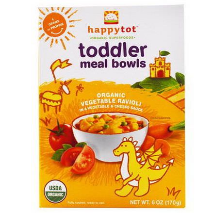 Nurture Inc. Happy Baby, Happytot, Toddler Meal Bowls, Organic Vegetable Ravioli 170g