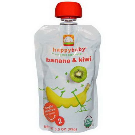 Nurture Inc. Happy Baby, Organic Baby Food, Banana&Kiwi, Stage 2 99g