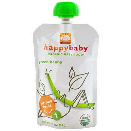 Nurture Inc. Happy Baby, Organic Baby Food, Green Beans, Stage 1 99g