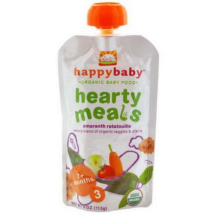 Nurture Inc. Happy Baby, Organic Baby Food, Hearty Meals, Amaranth Ratatouille, Stage 3 113g