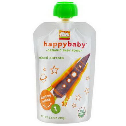 Nurture Inc. Happy Baby, Organic Baby Food, Mixed Carrots, Stage 1 99g