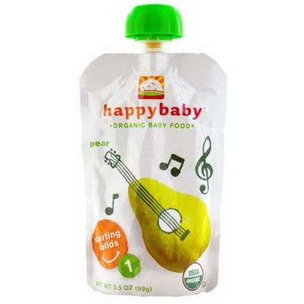 Nurture Inc. Happy Baby, Organic Baby Food, Stage 1, Pear 99g
