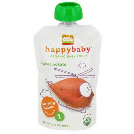 Nurture Inc. Happy Baby, Organic Baby Food, Sweet Potato, Stage 1 99g