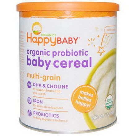 Nurture Inc. Happy Baby, Organic Probiotic Baby Cereal, Multi-Grain 198g