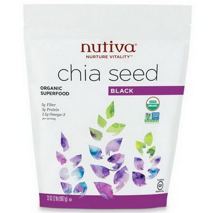 Nutiva, Organic Chia Seed, Black 907g