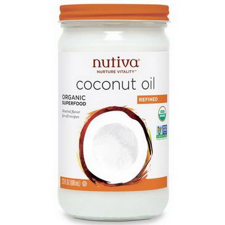 Nutiva, Organic Coconut Oil, Refined 680ml