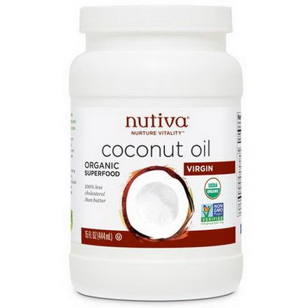 Nutiva, Organic Coconut Oil, Virgin 444ml
