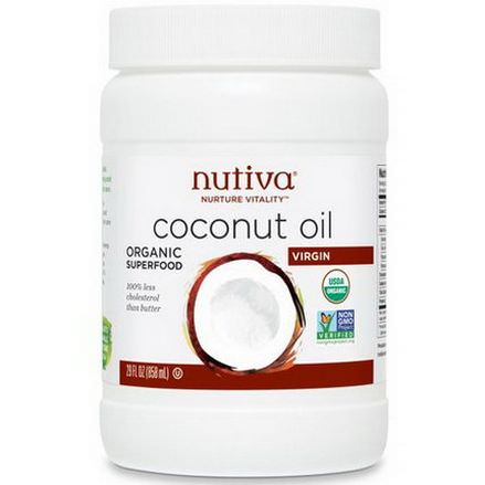 Nutiva, Organic Coconut Oil, Virgin 858ml