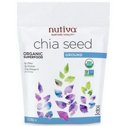 Nutiva, Organic Ground Chia Seed 340g