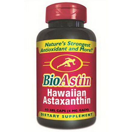 Nutrex Hawaii, BioAstin, Hawaiian Astaxanthin, 4mg, 60 Gel Caps