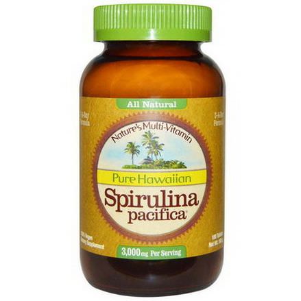 Nutrex Hawaii, Pure Hawaiian, Spirulina Pacifica, Nature's Multi-Vitamin, 180 Tablets