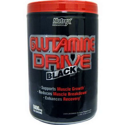 Nutrex Research Labs, Glutamine Drive Black, Unflavored 300g