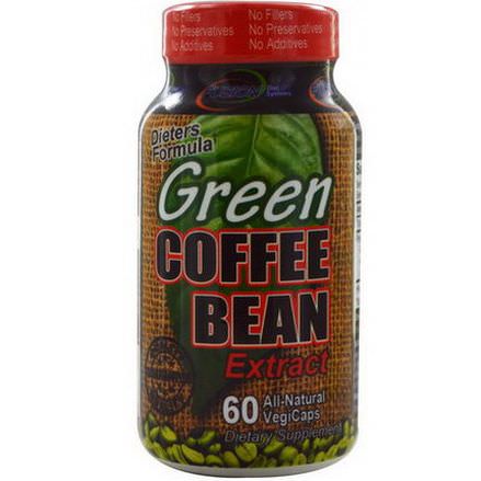 Fusion Diet Systems, Green Coffee Bean Extract, 60 Veggie Caps