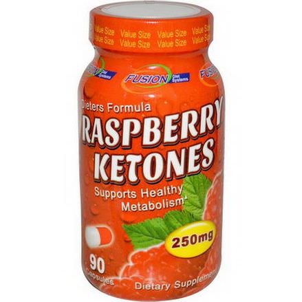Fusion Diet Systems, Raspberry Ketones, 250mg, 90 Capsules