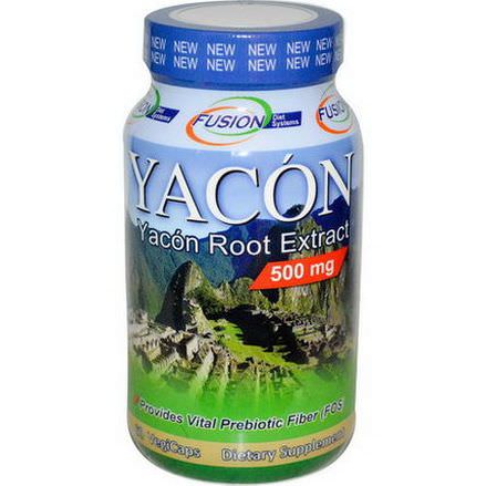 Fusion Diet Systems, Yacon Root Extract, 500mg, 60 Veggie Caps