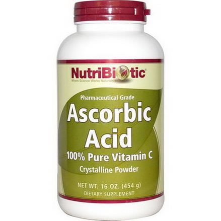 NutriBiotic, Ascorbic Acid, Crystalline Powder 454g