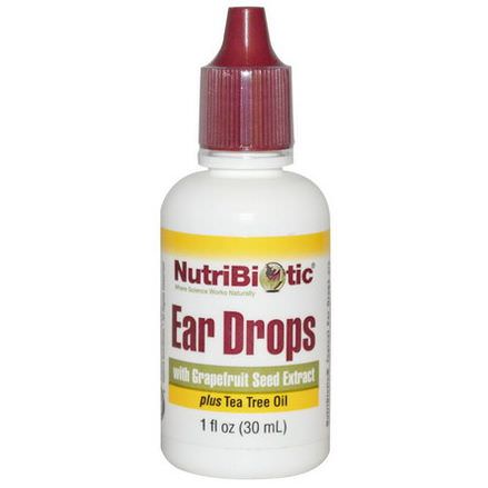 NutriBiotic, Ear Drops with Grapefruit Seed Extract 30ml