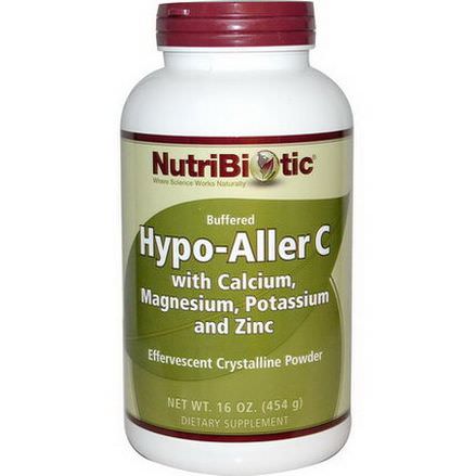 NutriBiotic, Hypo-Aller C, Buffered, Effervescent Crystalline Powder 454g