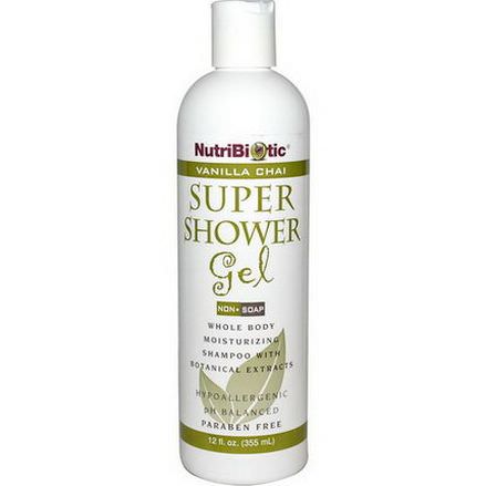 NutriBiotic, Super Shower Gel, Non-Soap, Vanilla Chai 355ml
