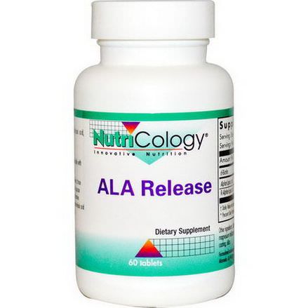 Nutricology, ALA Release, 60 Tablets