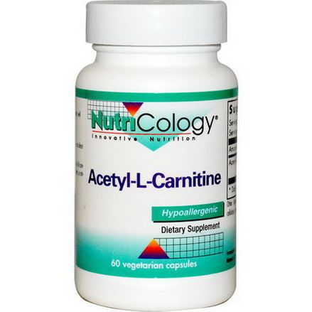 Nutricology, Acetyl-L-Carnitine, 60 Veggie Caps