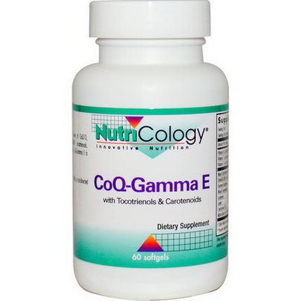 Nutricology, CoQ-Gamma E, 60 Softgels