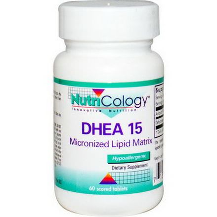 Nutricology, DHEA 15, 60 Scored Tablets