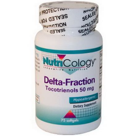 Nutricology, Delta-Fraction, Tocotrienols, 50mg, 75 Softgels