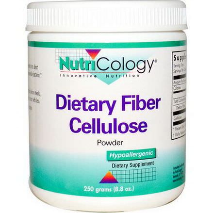 Nutricology, Dietary Fiber Cellulose Powder 250g