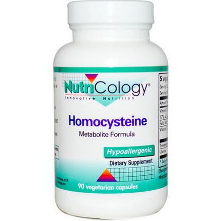 Nutricology, Homocysteine, 90 Veggie Caps
