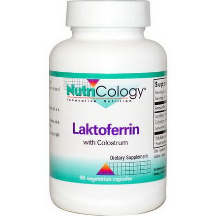 Nutricology, Laktoferrin, with Colostrum, 90 Veggie Caps