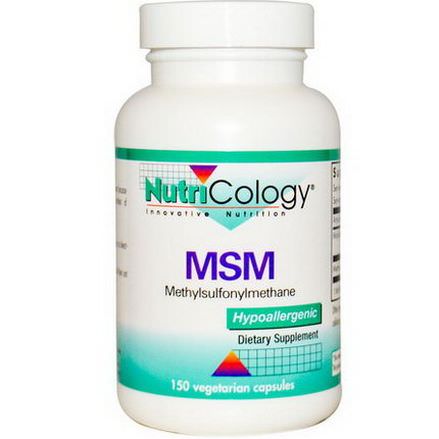 Nutricology, MSM Methylsulfonylmethane, 150 Veggie Caps