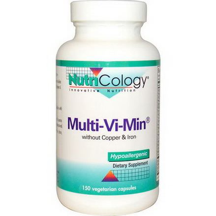 Nutricology, Multi-Vi-Min without Copper&Iron, 150 Veggie Caps