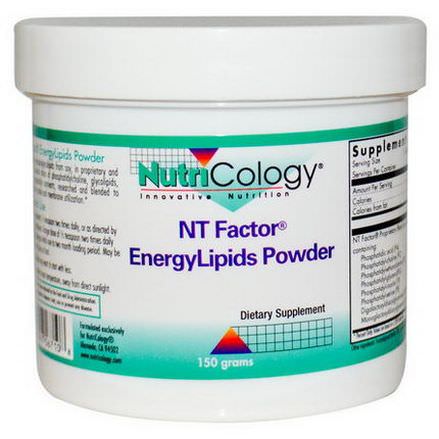 Nutricology, NT Factor, EnergyLipids Powder, 150grams