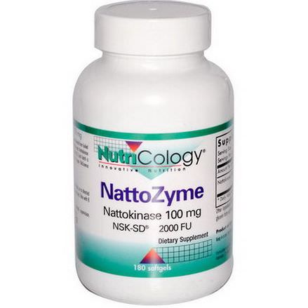 Nutricology, NattoZyme, 180 Softgels