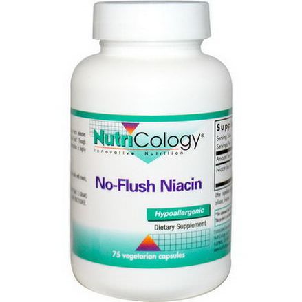 Nutricology, No-Flush Niacin, 75 Veggie Caps