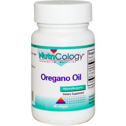 Nutricology, Oregano Oil, 60 Softgels