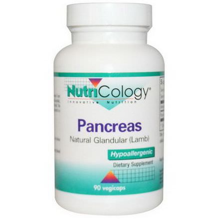 Nutricology, Pancreas Lamb, 90 Veggie Caps