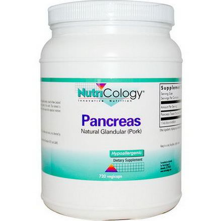 Nutricology, Pancreas Pork, 720 Veggie Caps