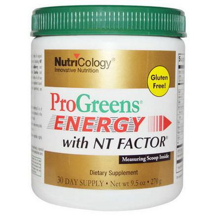Nutricology, ProGreens Energy with NT Factor 270g