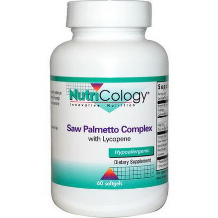 Nutricology, Saw Palmetto Complex, with Lycopene, 60 Softgels