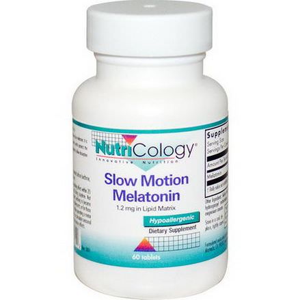 Nutricology, Slow Motion Melatonin, 60 Tablets