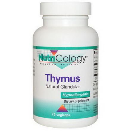 Nutricology, Thymus, 75 Veggie Caps