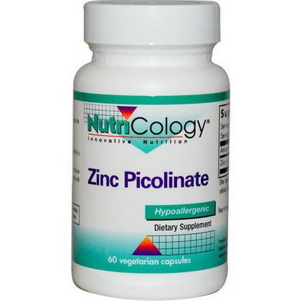 Nutricology, Zinc Picolinate, 60 Veggie Caps