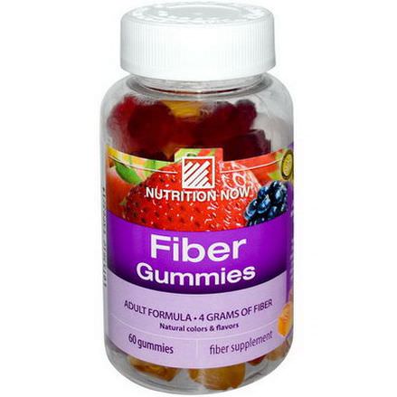 Nutrition Now, Fiber Gummies, Blackberry, Peach&Strawberry, 60 Gummies