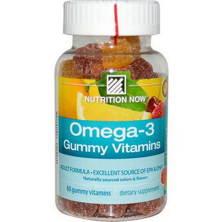 Nutrition Now, Omega-3 Gummy Vitamins, Adult Formula, 60 Gummy Vitamins