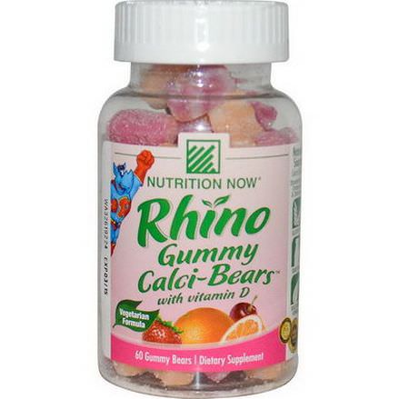 Nutrition Now, Rhino Gummy Calci-Bears with Vitamin D, 60 Gummy Bears