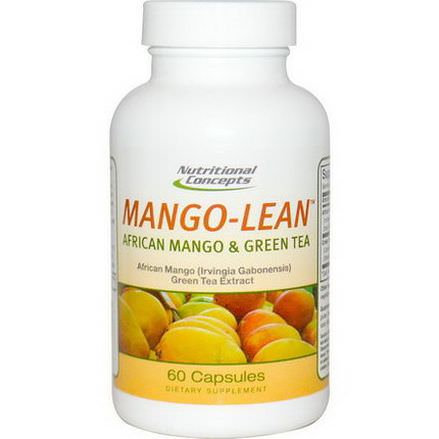 Nutritional Concepts, Mango-Lean, African Mango&Green Tea, 60 Capsules